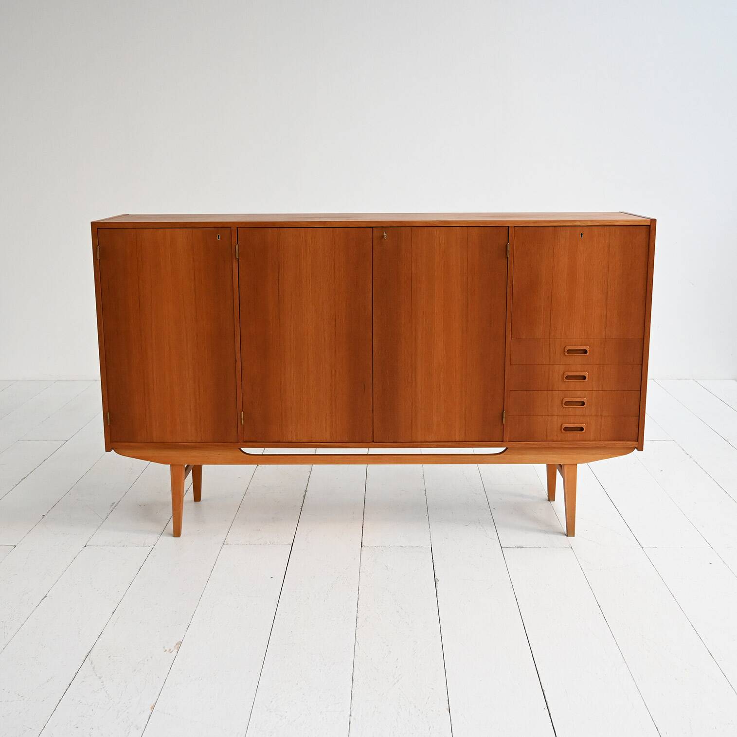 Scandinavian teak sideboard, 1950s-60s