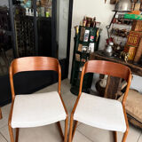 Vintage Baumann sled chairs.