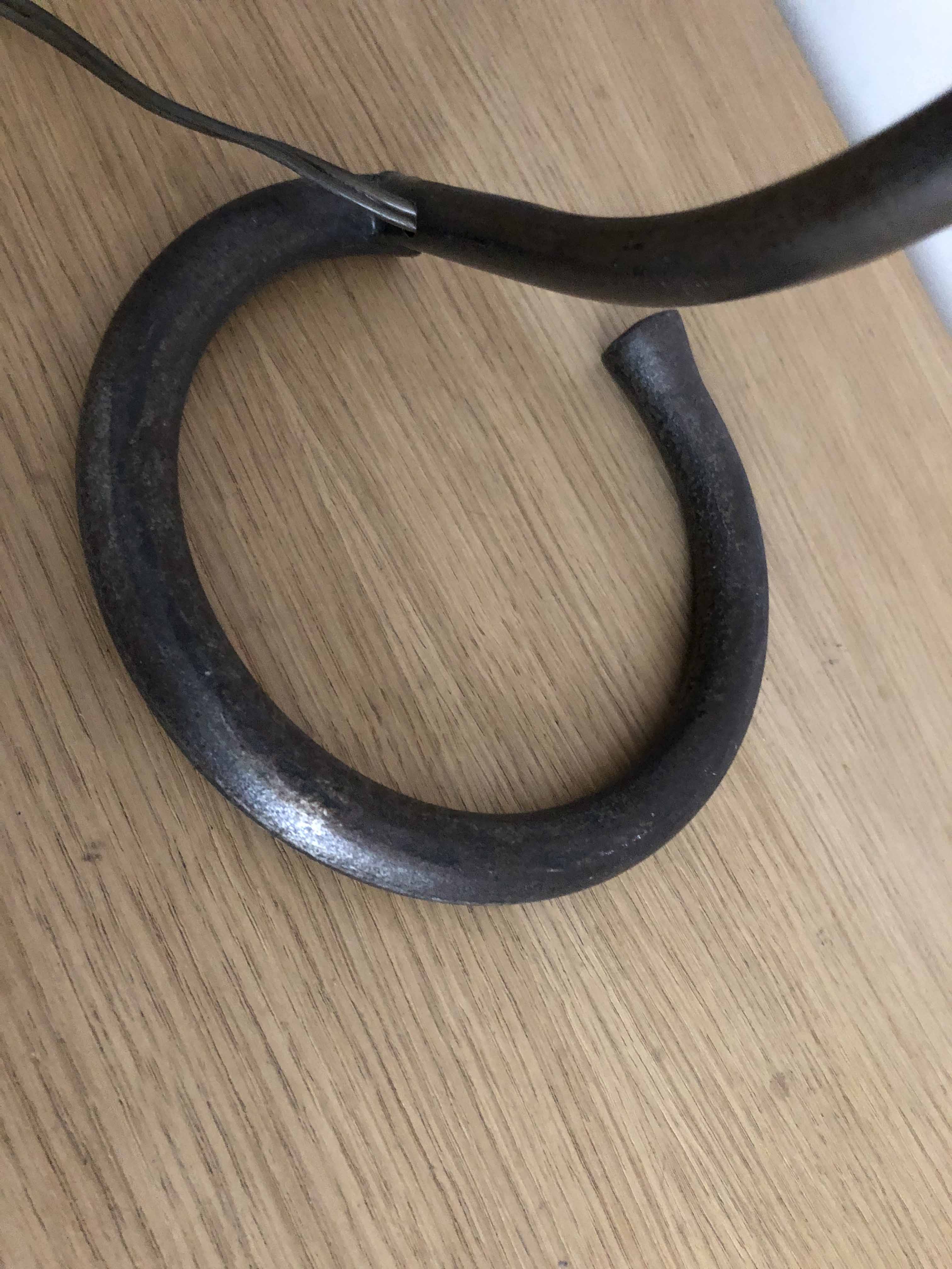 Wrought iron lamp from the 1950s