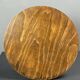 Low wood turned midcentury brutalist side table, Charles Dudouyt style