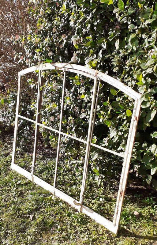 Window L156.2xH119 industrial curved metal glass roof frame