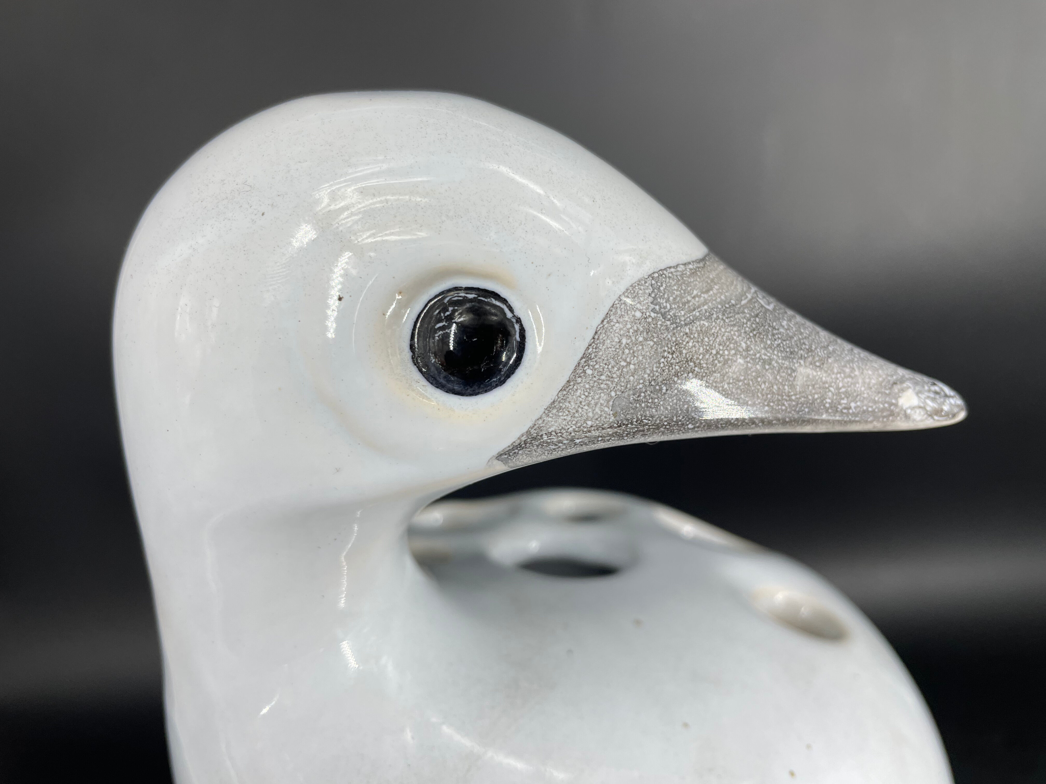 Duck vase by Jacques Molin Faïencerie de Charolles circa 1970
