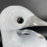 Duck vase by Jacques Molin Faïencerie de Charolles circa 1970