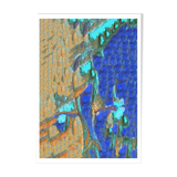 Illustration "Les oiseaux bleus" A4
