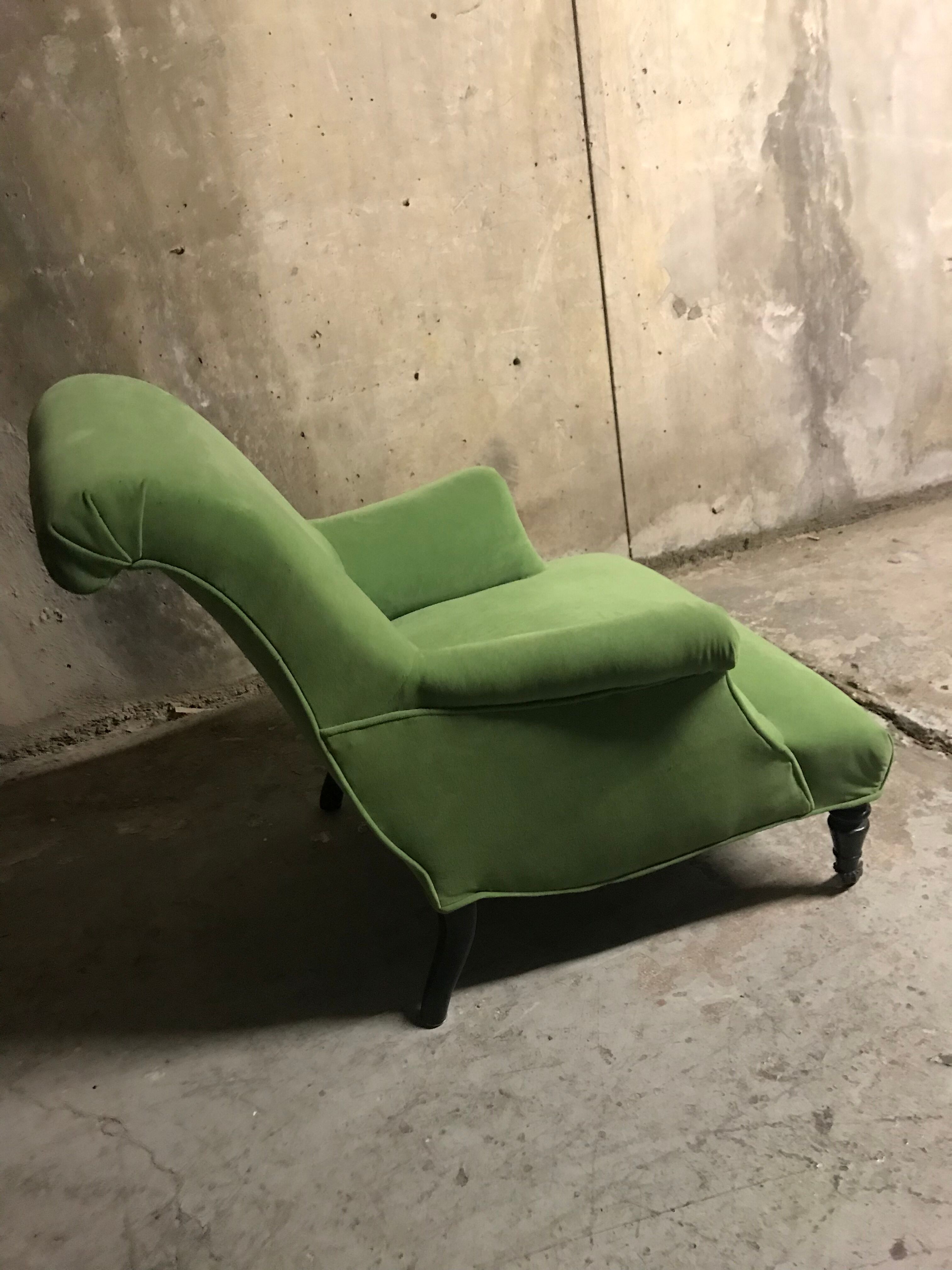 Fauteuil  Napoléon III vert