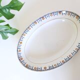 Oval dish, Saint Amand, iron land