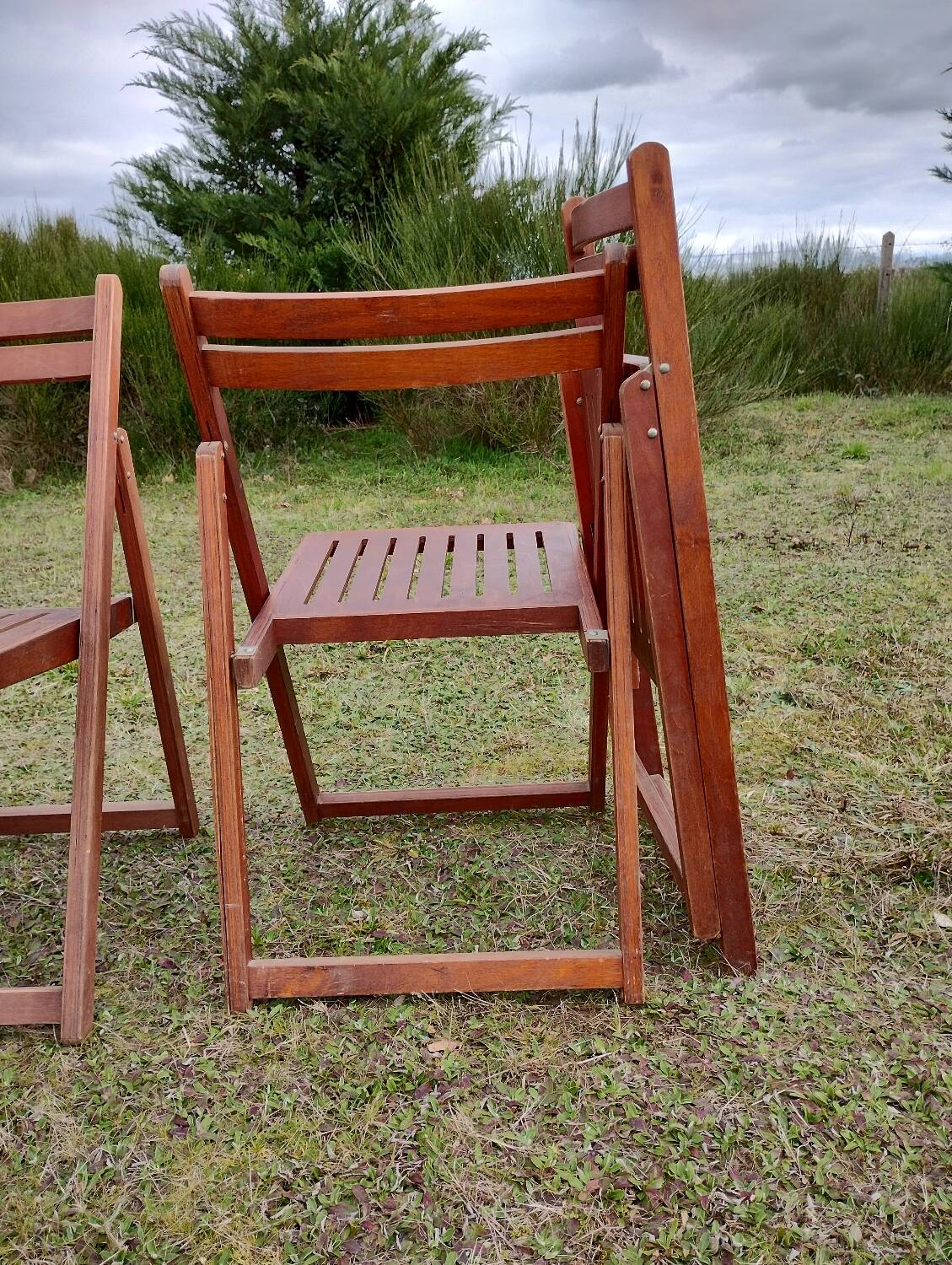 Vintage folding chairs