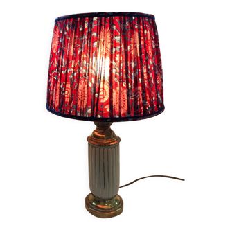 Copper and ceramic kerosene lamp