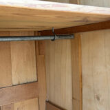 Parisian Art Deco wardrobe, raw wood.