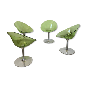 Lot de 4 chaises Eros de Philippe Stars pour kartell