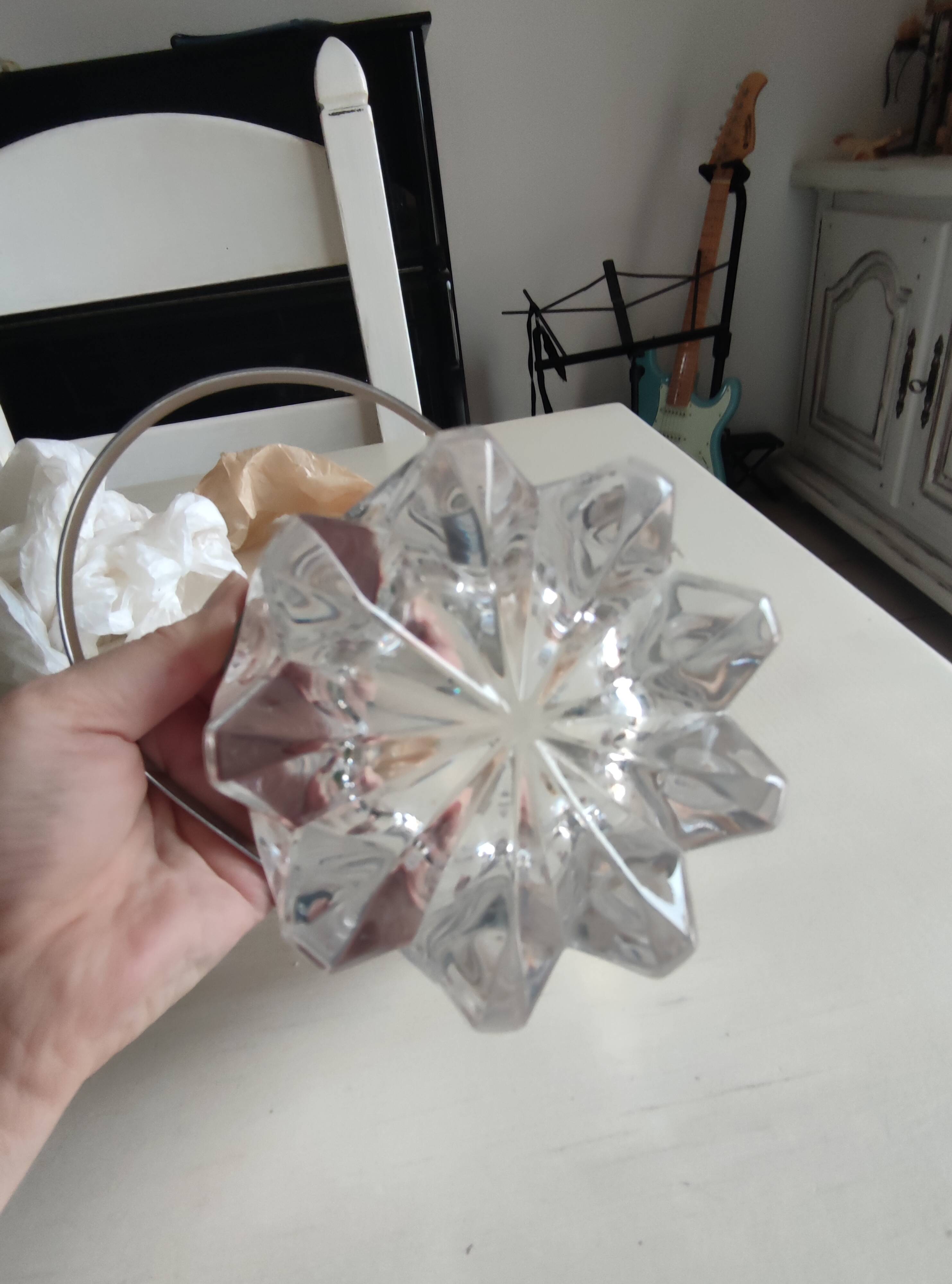 Crystal ice bucket from the royal crystal factories of Champagne.