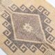 Cream Brown Oriental Turkish Runner Rug, 80x373Cm