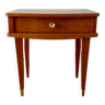 Scandinavian varnished wood bedside table 50s-60s