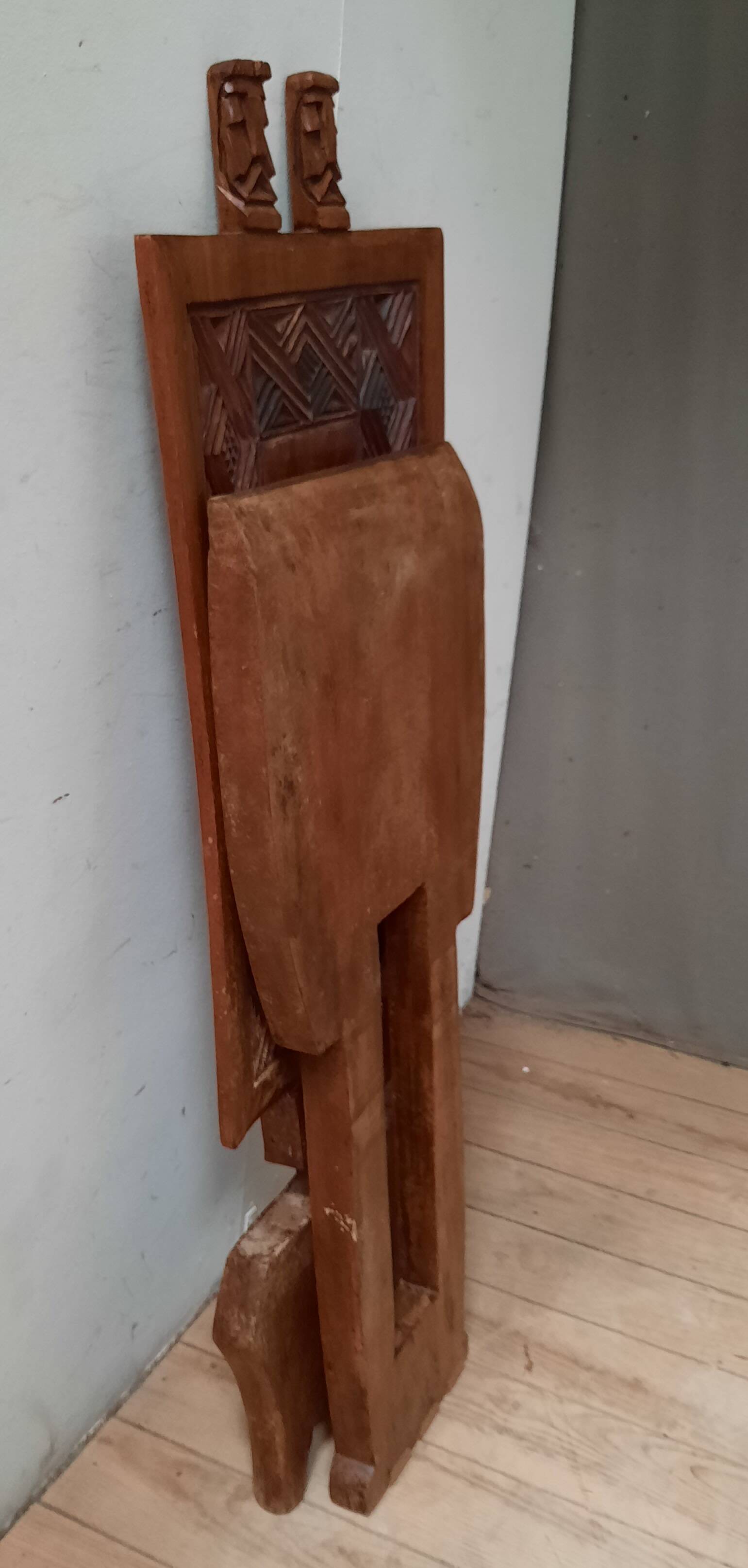 Pair of African seats