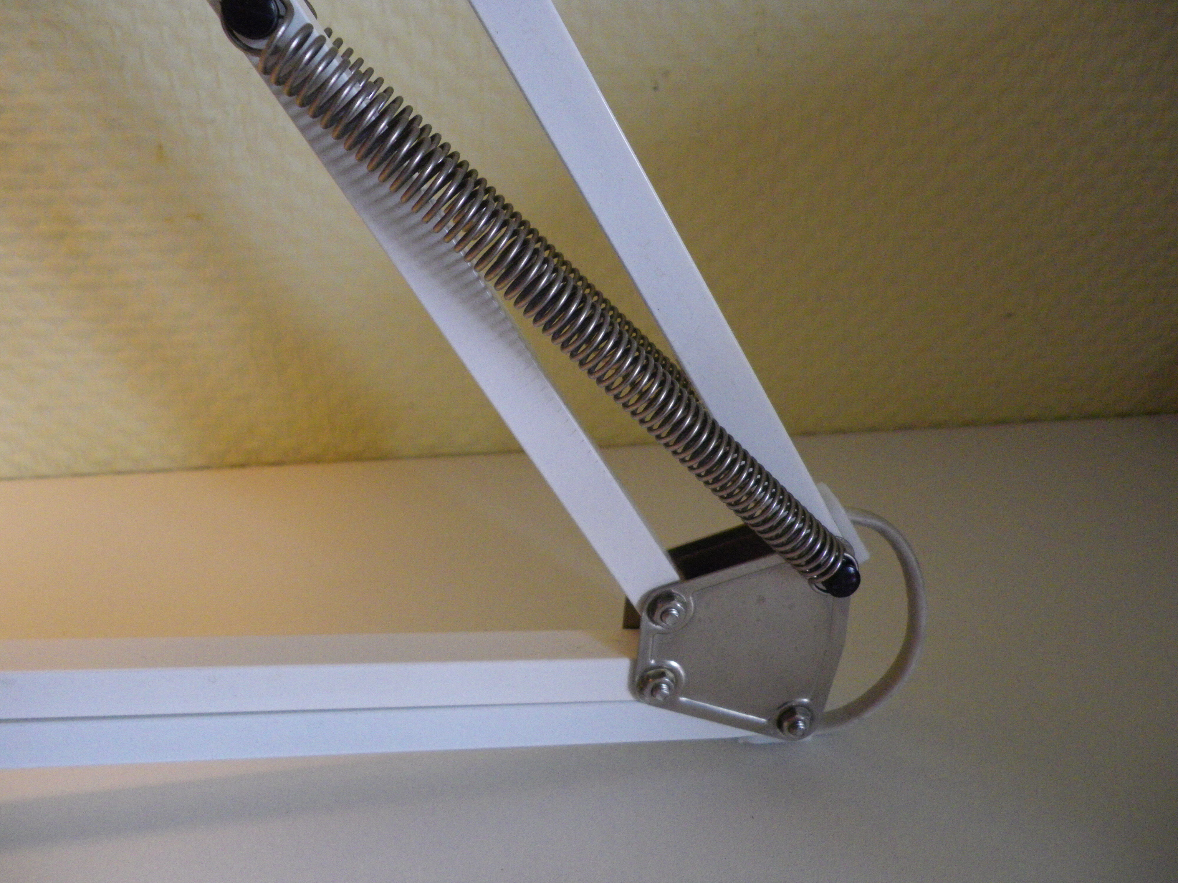 Enamelled tole articulated lamp - 2 arms - 70s