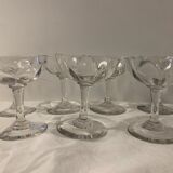 Lot de 7 coupes à champagne en cristal