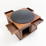 Mid-Century Italian Swivel Coffee Table by Gianfranco Frattini, Italy, 1960s