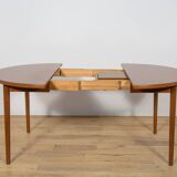 Mid-Century Round Teak Dining Table by Nils Jonsson for Hugo Troeds, Sweden