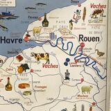 Normandy pedagogical map 1964