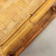 Vintage coffee table in wicker and bamboo, Italy, 1970s-1980s.