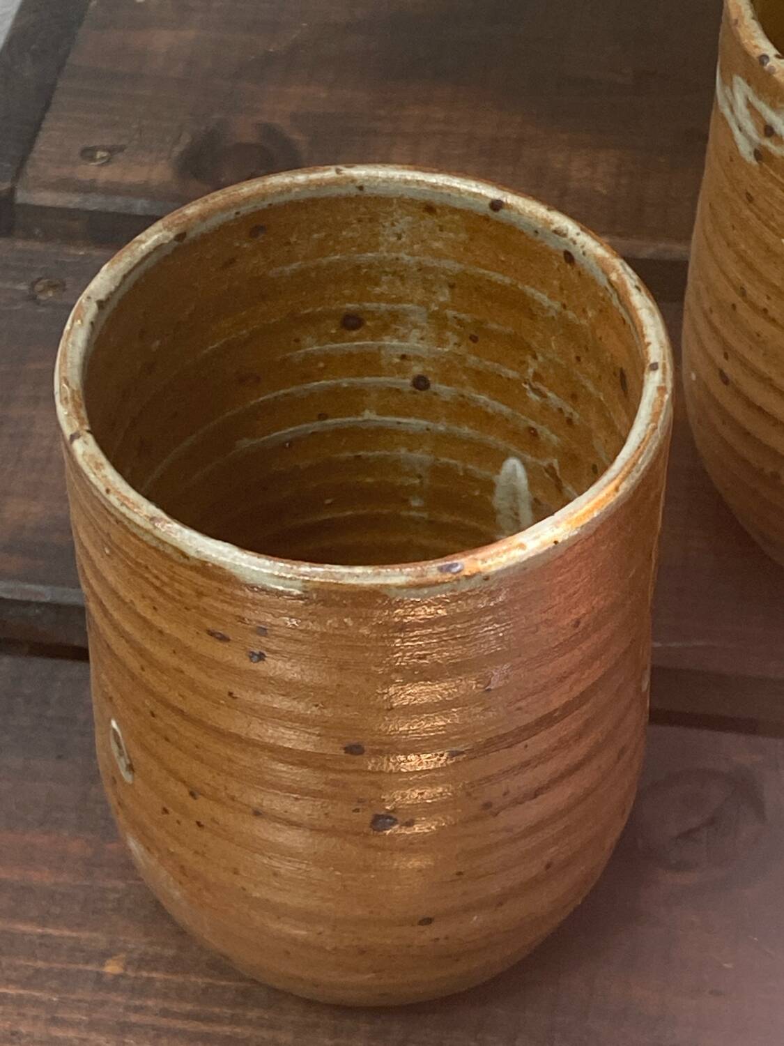 Vallauris Pyrite Stoneware Bowl and Mugs