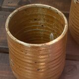 Vallauris Pyrite Stoneware Bowl and Mugs