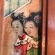 Chinese screen genre scene on alabaster