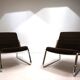 Set of two Drabert chrome lounge chairs by Gerd Lange, 1970