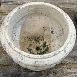 Pair of reconstituted stone planters from the 1970s.