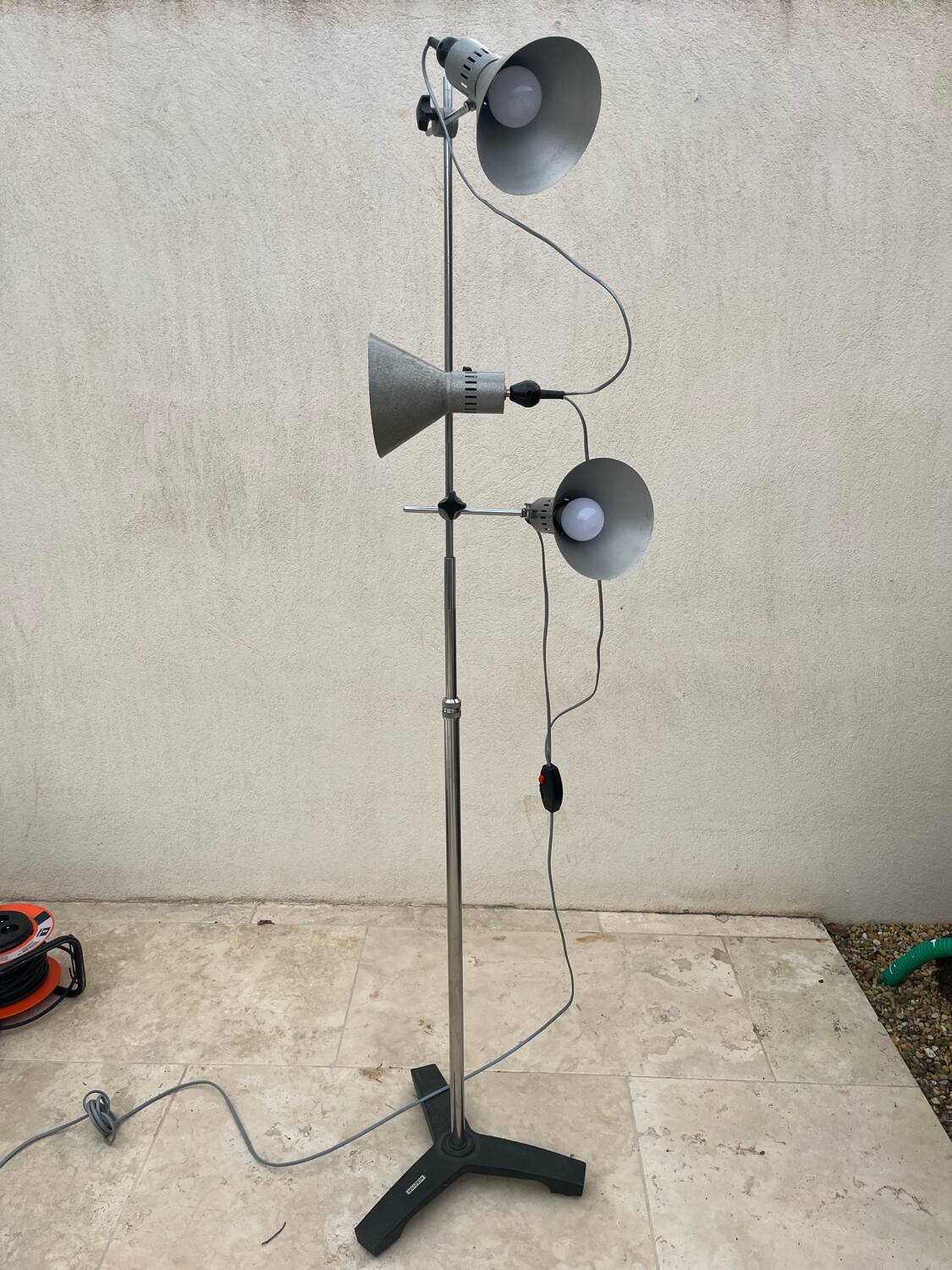 60s industrial floor lamp