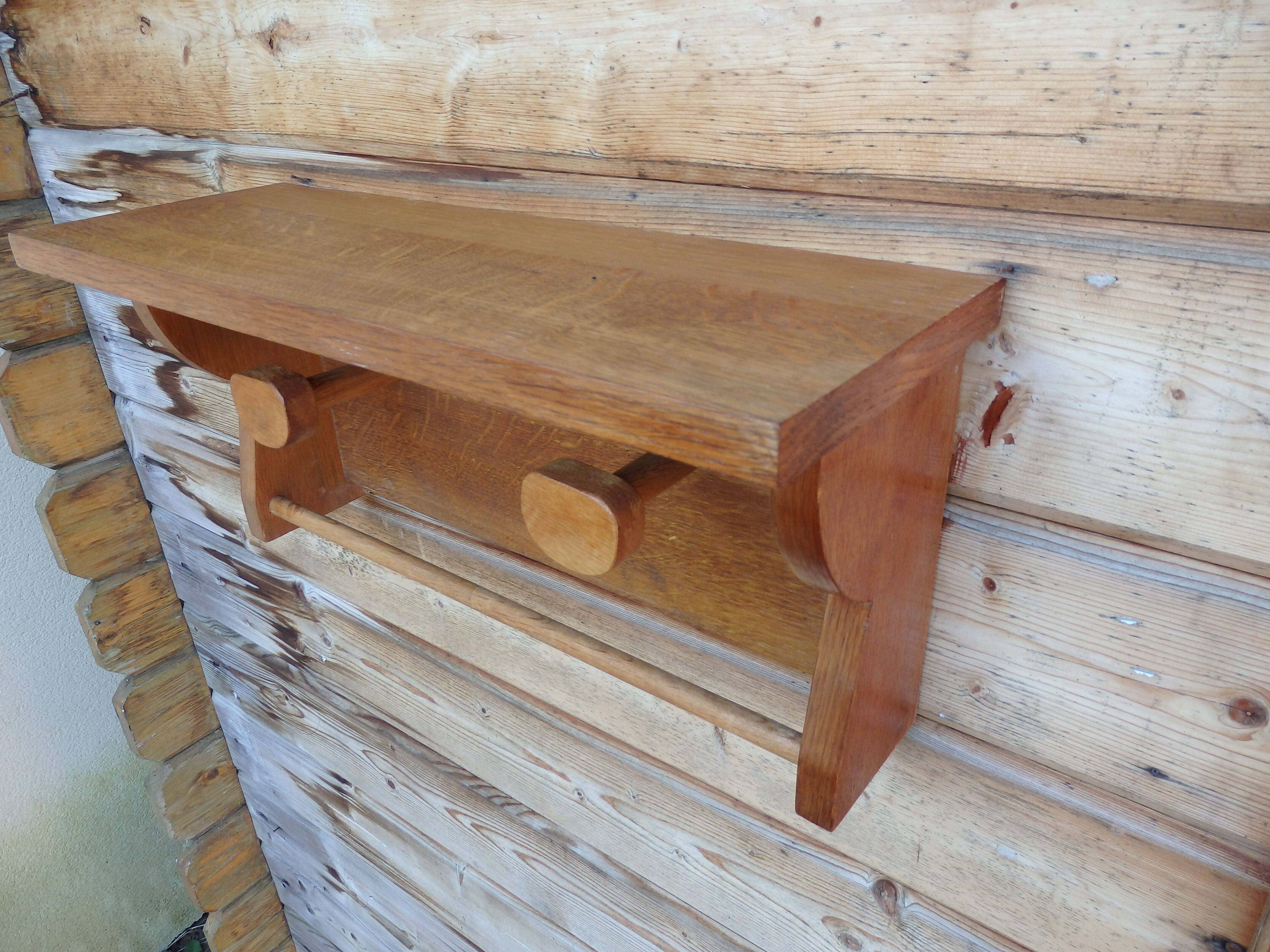 Vintage Scandinavian wall coat rack