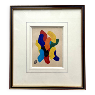 Peinture abstraite - Auguste Perrin - 1972