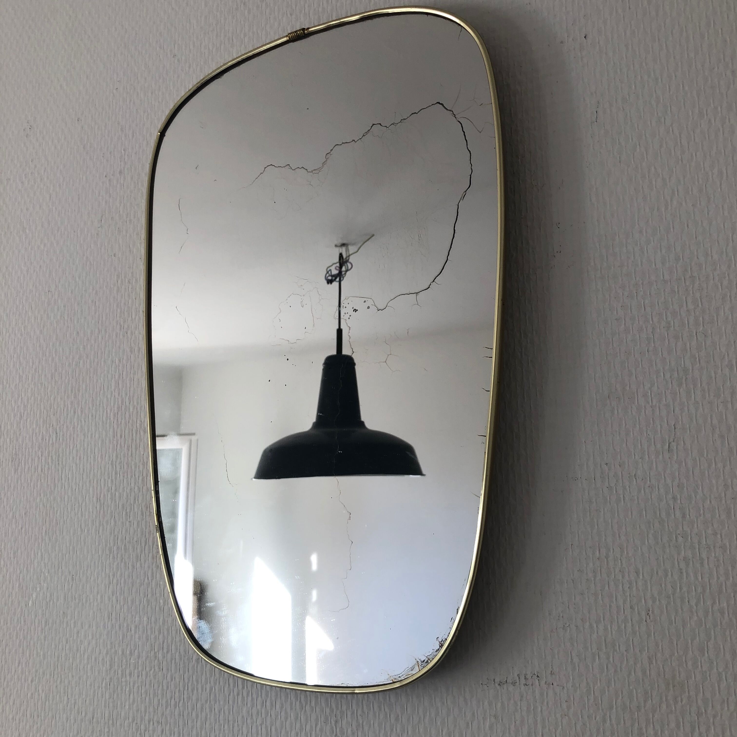 Vintage mirror  1960 - 39x26cm