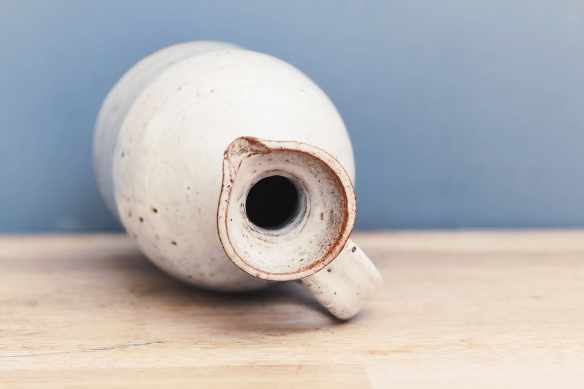 Pitcher, glazed terracotta