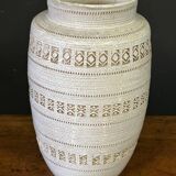Jean Besnard (1889-1958) After, Cracked Glaze Vase with Geometric Pattern Circa 1940