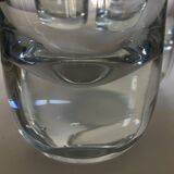 Set of 4 XXL solid glass tumblers in semi-crystal Scandinavian style