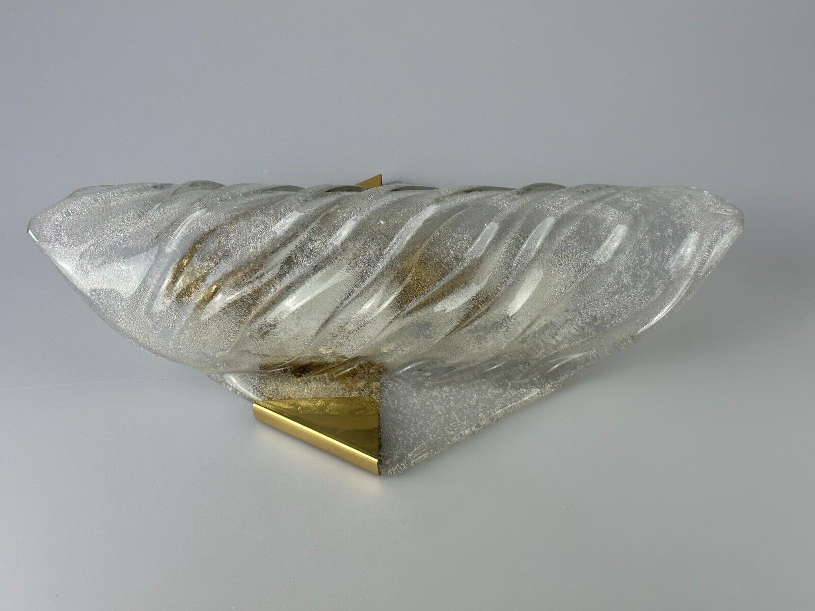 Xl 60s 70s wall lamp wall sconce kaiser lights brass glass space age