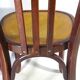 Two Baumann No. 43 bistro chairs from 1950, two-tone