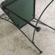 Chaise de jardin en acier et tissu