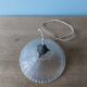 Rain-moulded transparent glass hanging lamp