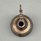 Bronze Inkwell Indian Nineteenth Peacock Bird Decor