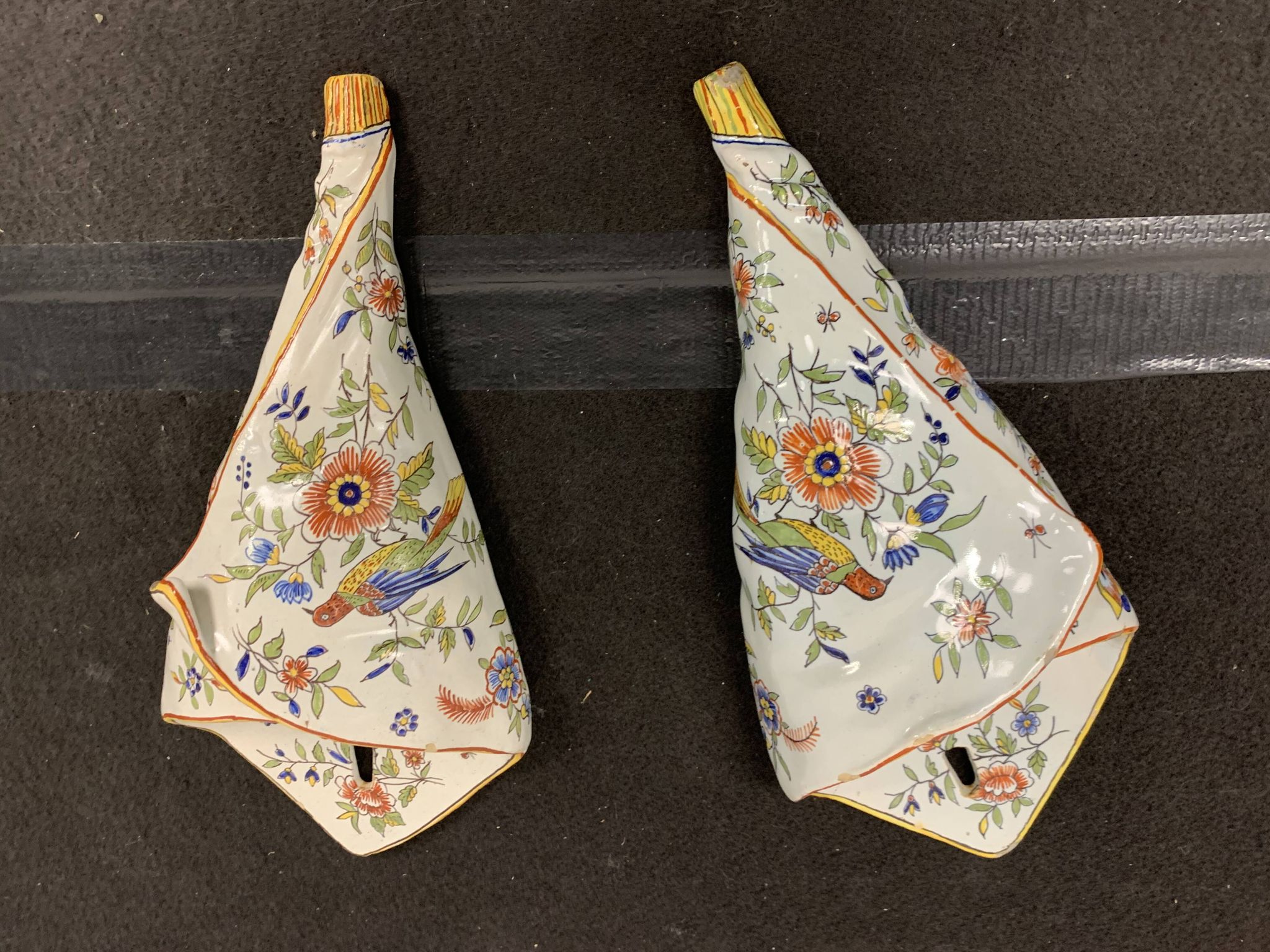 Pair of bouquets cornucopia