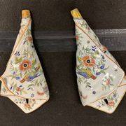 Pair of bouquets cornucopia