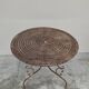Wrought iron garden table pedestal 1900s