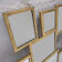 Mirror in gilded metal with leaf. in the taste of Marc du Plantier