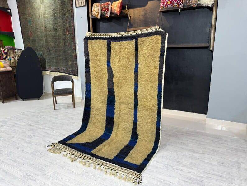 Large handmade wool rug