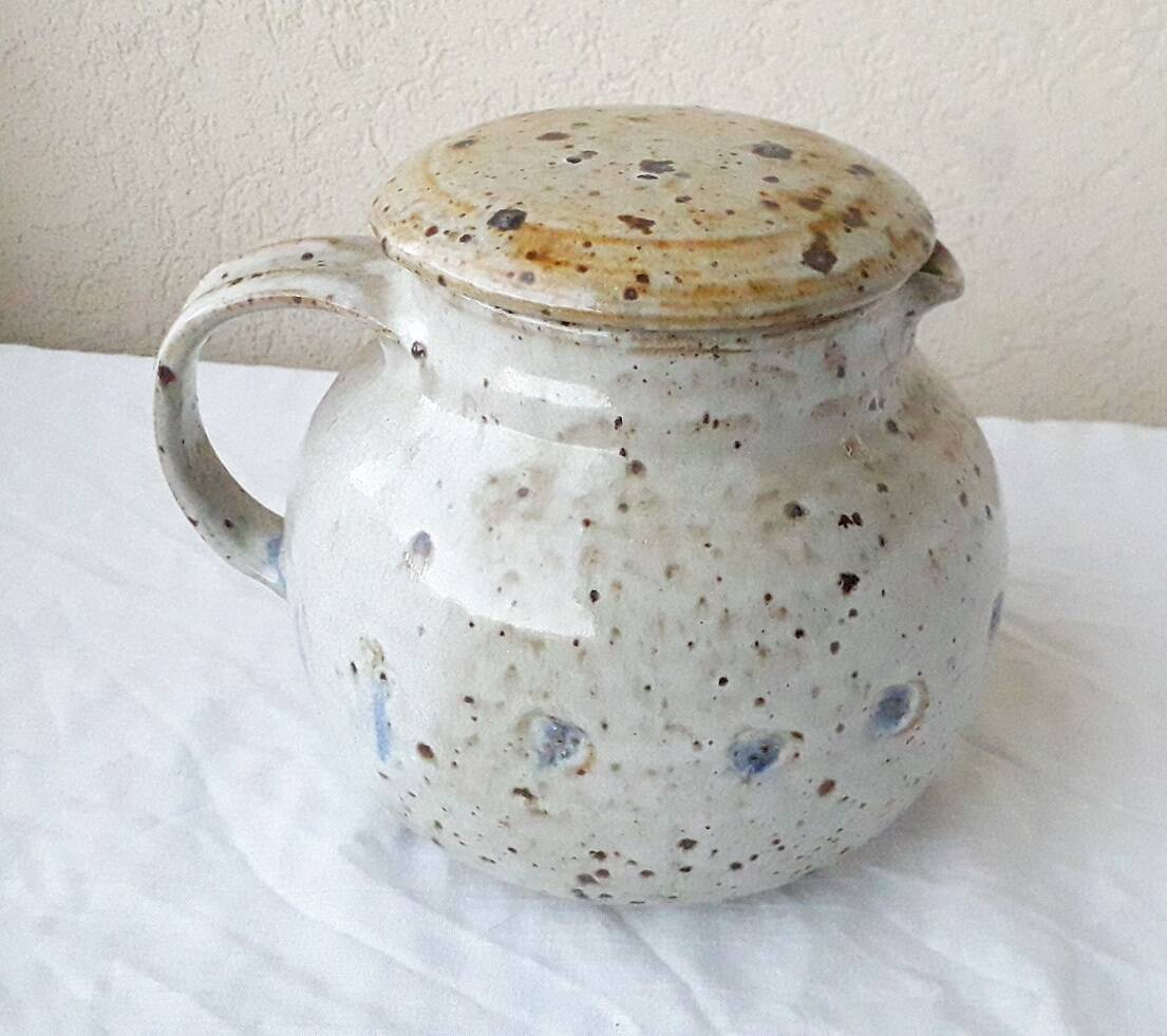 Pyrite stoneware pitcher
