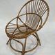 Vintage rattan chair by Dirk van Sliedregt Rohe Noordwolde 1960 in the Netherlands