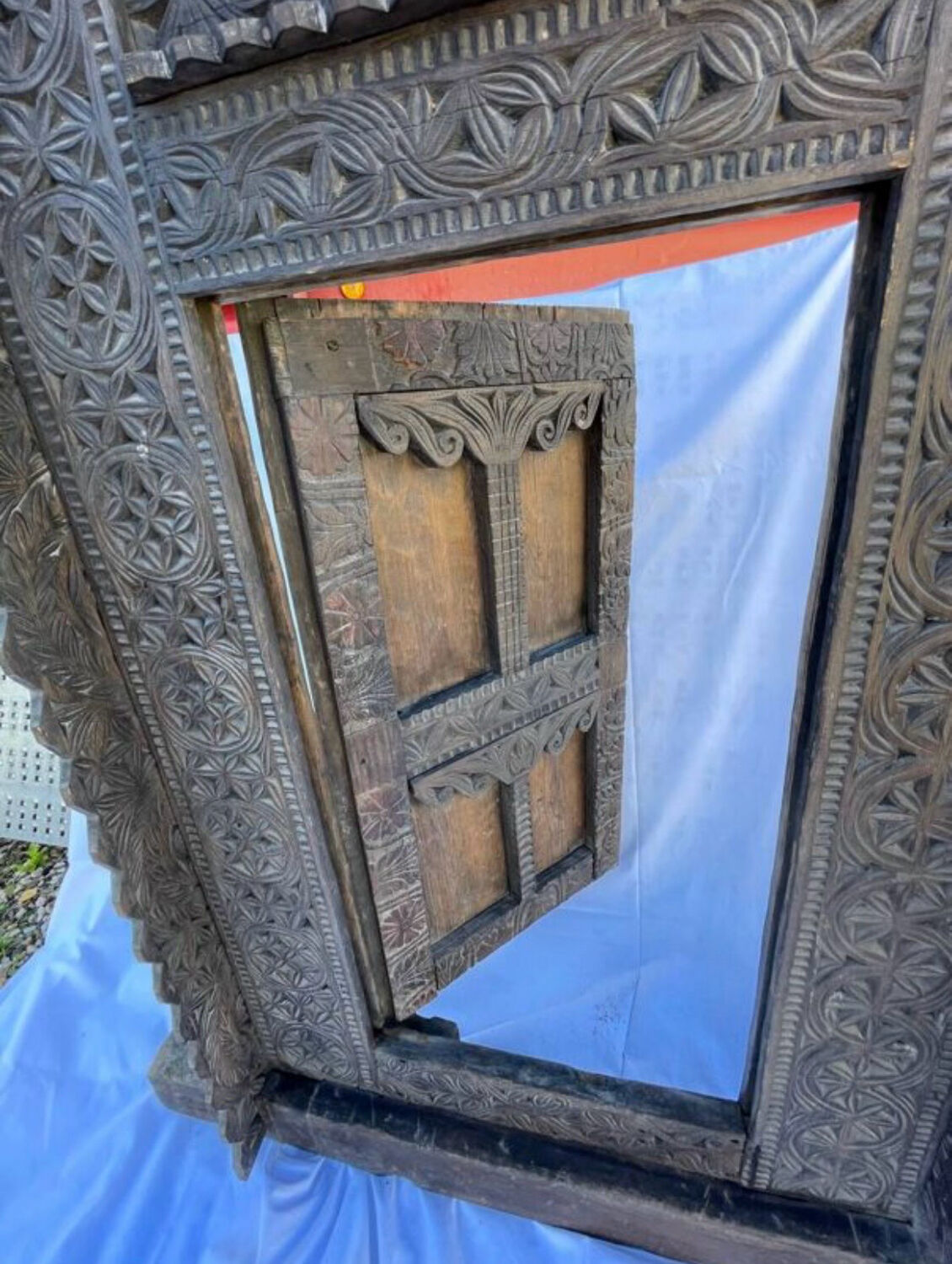 Large ancient door from the Himalayas.