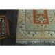 1970s Vintage Turkish Handmade Wool & Cotton Orange Area Rug 156x253